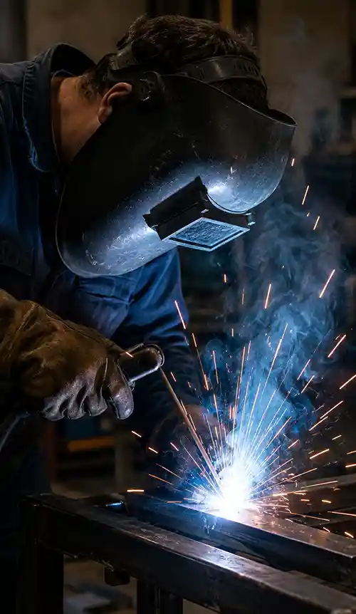 Trabajo de soldadura industrial homologada